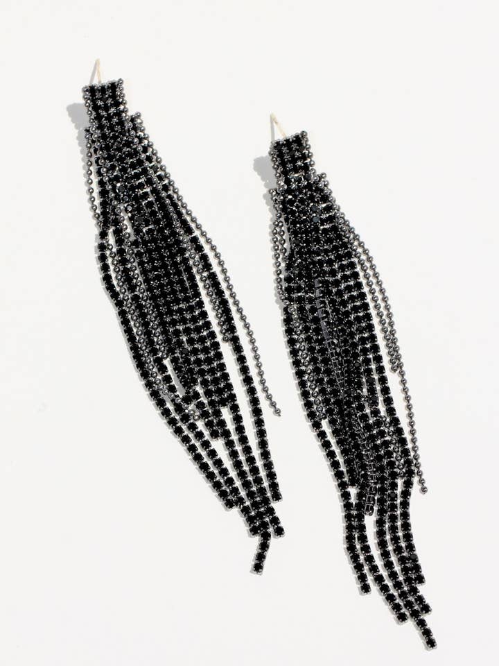 Adhara Earrings Gunmetal for wholesale by Jackie Mack