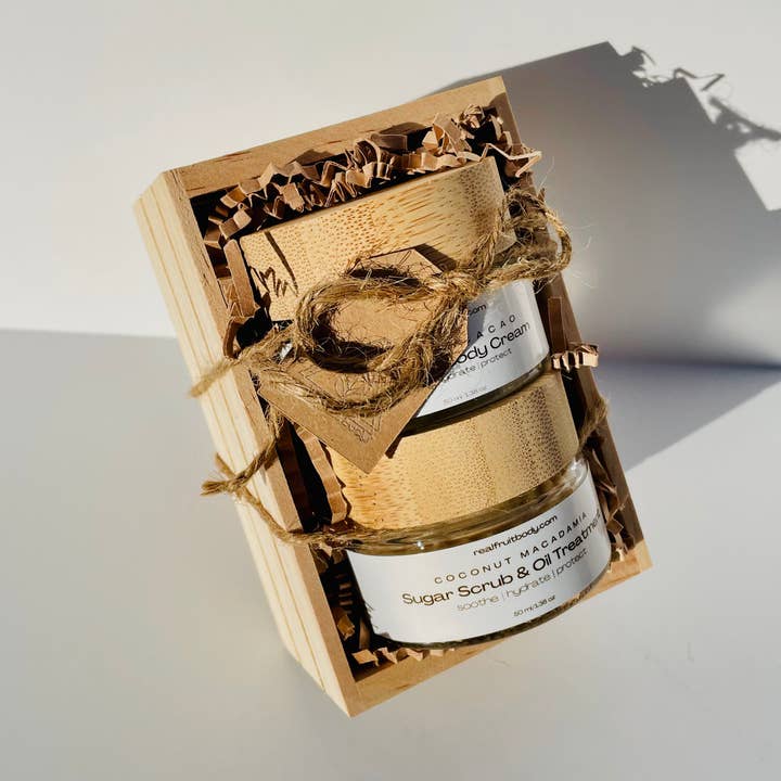 Mini Crate Bodycare Duo for wholesale by Real Fruit Body