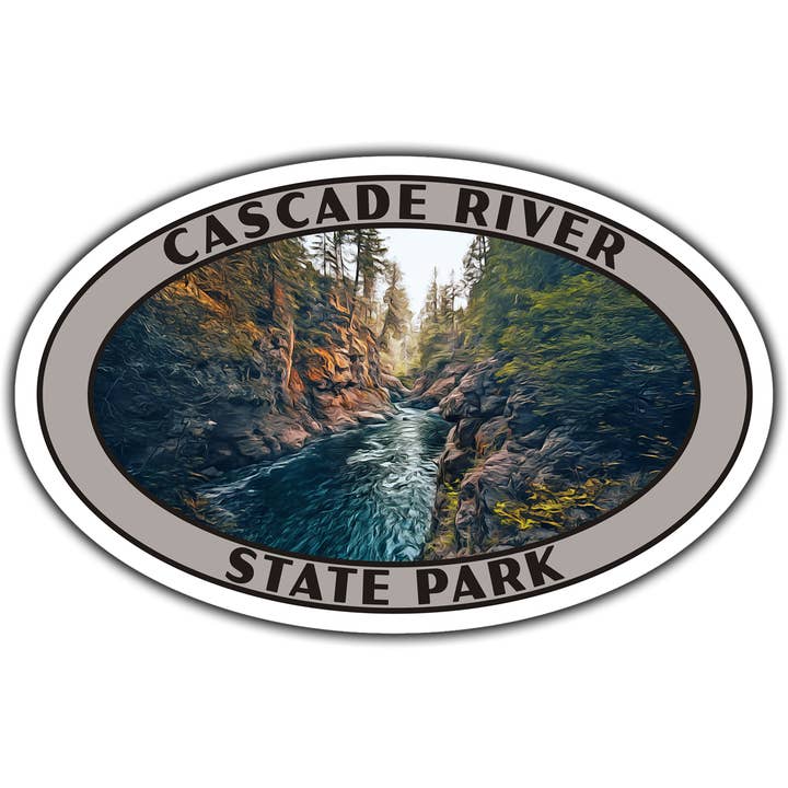 Just Go Travel Studios - Wholesale Sticker - Cascade River State Park Sticker (Cascade River)