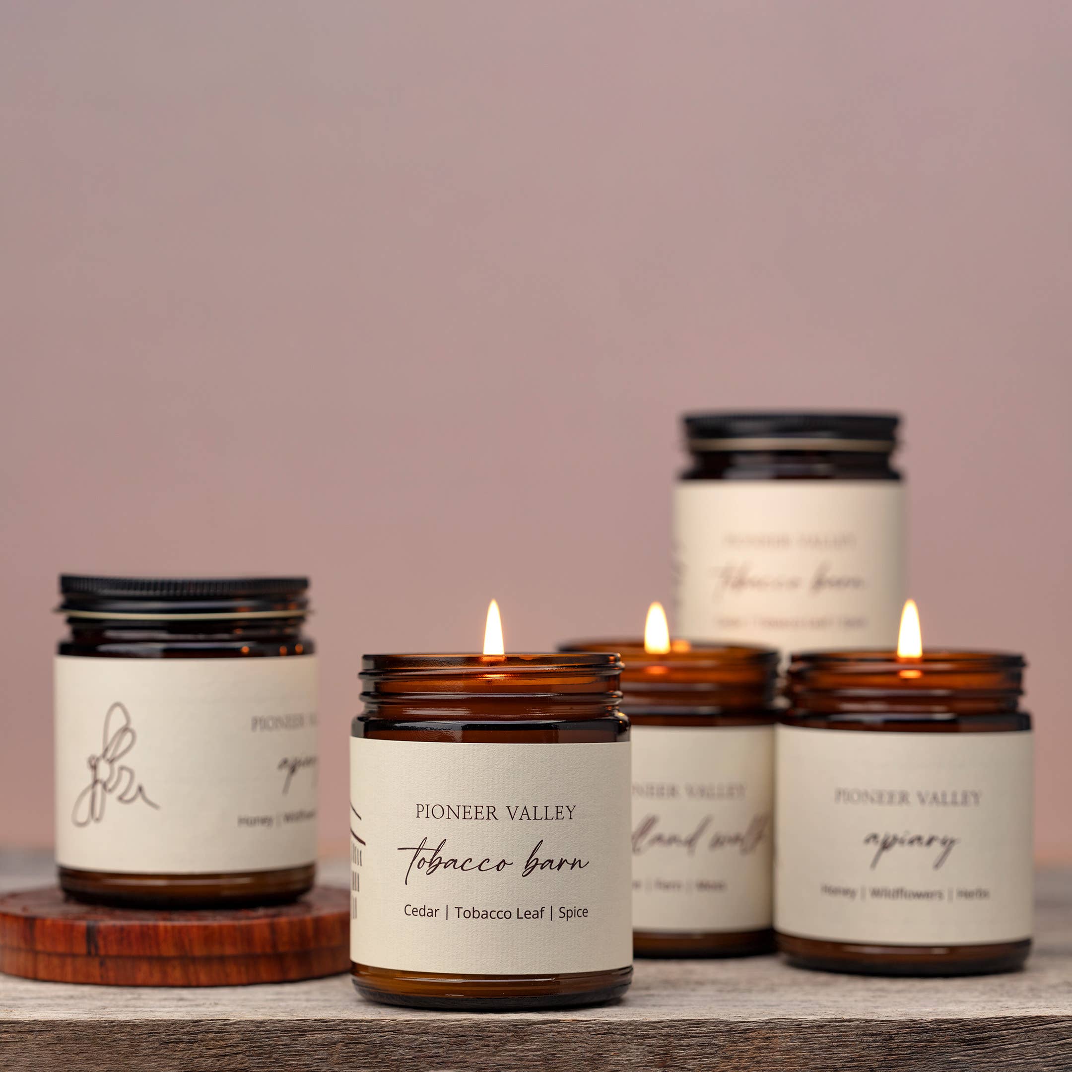 Prosperity Candle - Vente Bougie en bocal - Pioneer Valley - Grange à tabac - Fait main4