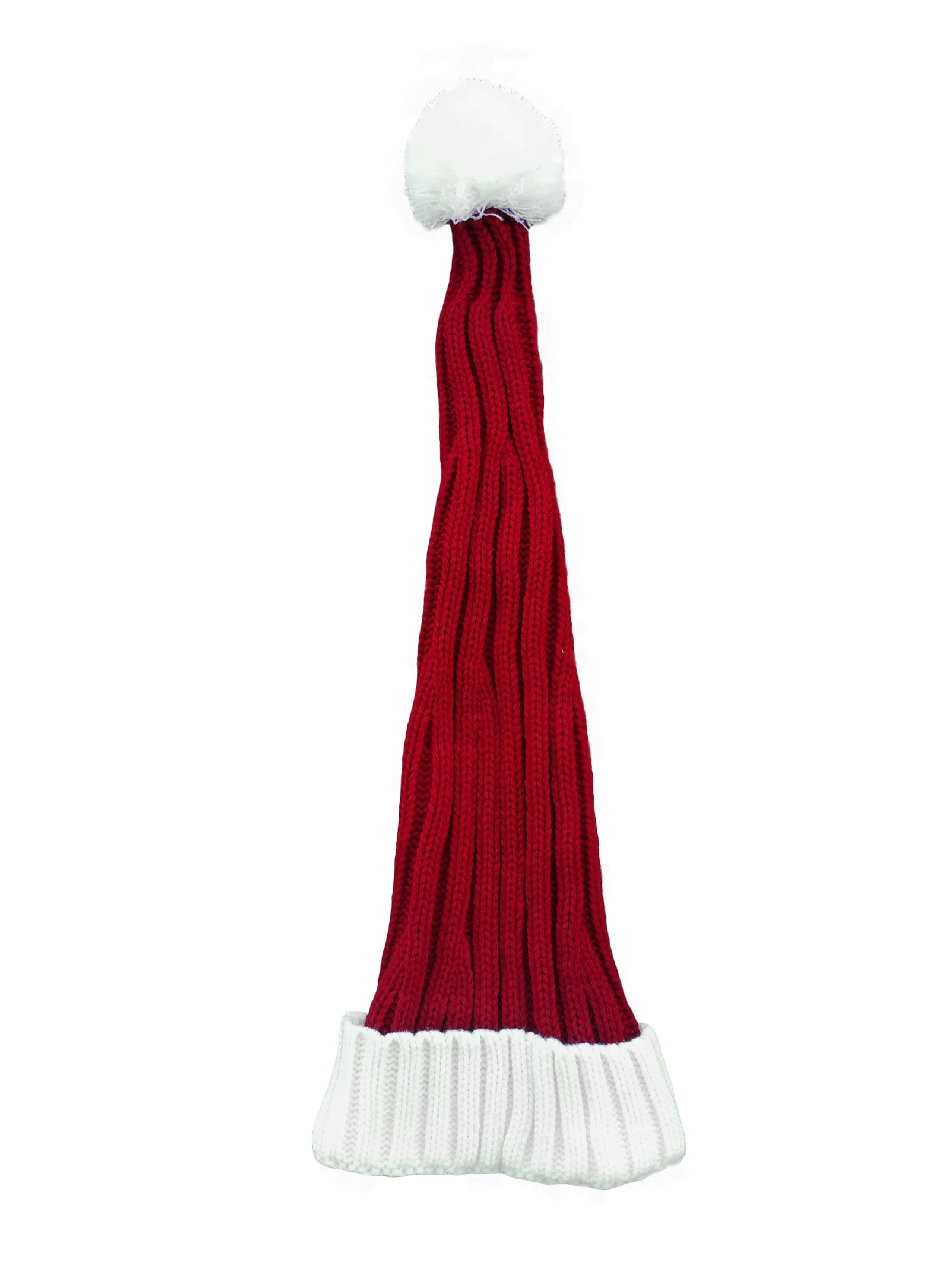 Snazzy Santa - Wholesale Beanie - Unisex - Coarse Knitted Santa Hat - Classic Red and White2