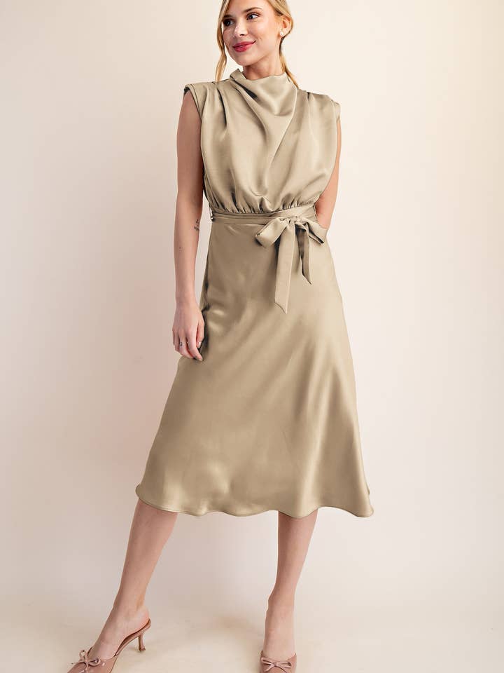 Cowl Neck Midi Dress for wholesale by Glam