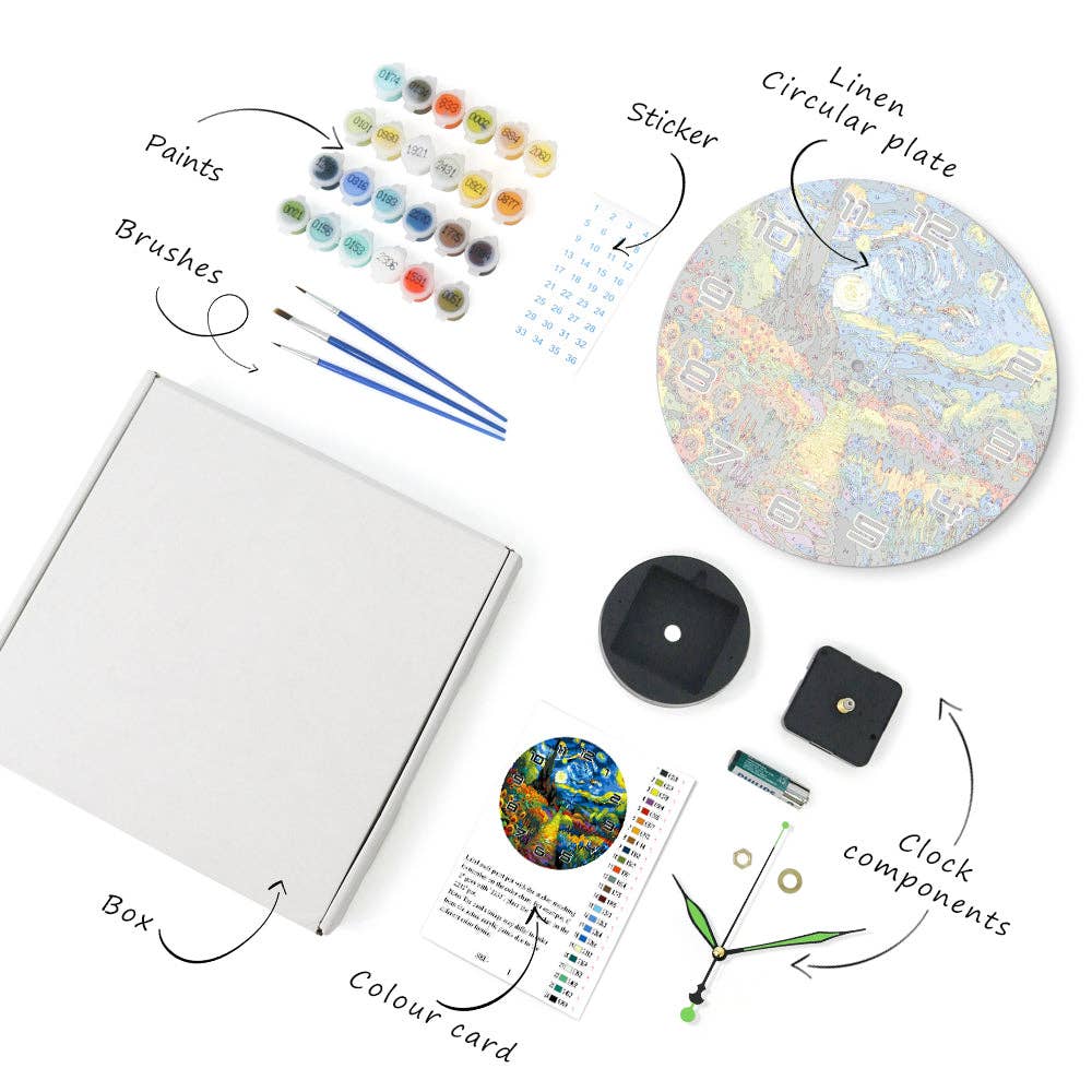 Paint Your Numbers – Engroshandel DIY-hobbysæt – Mal Øjeblikket – Stjernehave Urkit14