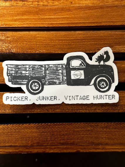 Adhesivo Picker, Junker, Vintage Hunter resistente a los rayos UV y a los rayos UV para venta al por mayor de Sweet tea and Grace