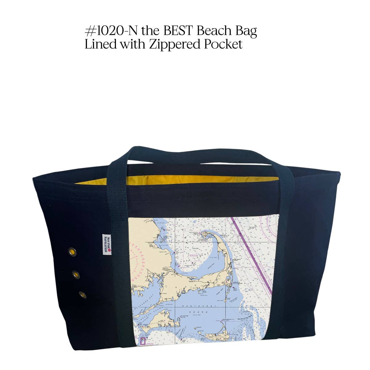 Not for Navigation - Wholesale Tote Bag - Unisex - Cape Cod, Martha's Vineyard, Nantucket Coastal Collection1