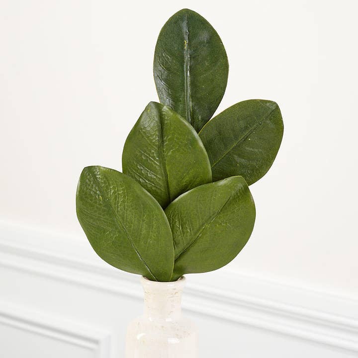 20" Artificial Magnolia Leaves Spray with Handwrapped Stem for wholesale by Factory Direct Craft