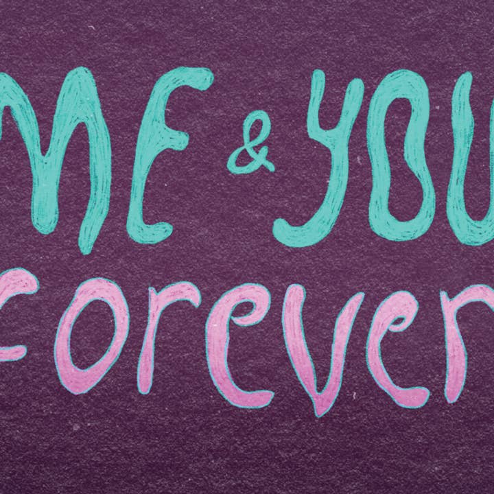The Grey Earl - Vendita all'ingrosso Biglietti di auguri per anniversario - Me & You forever - Ghosts - Biglietto per San Valentino