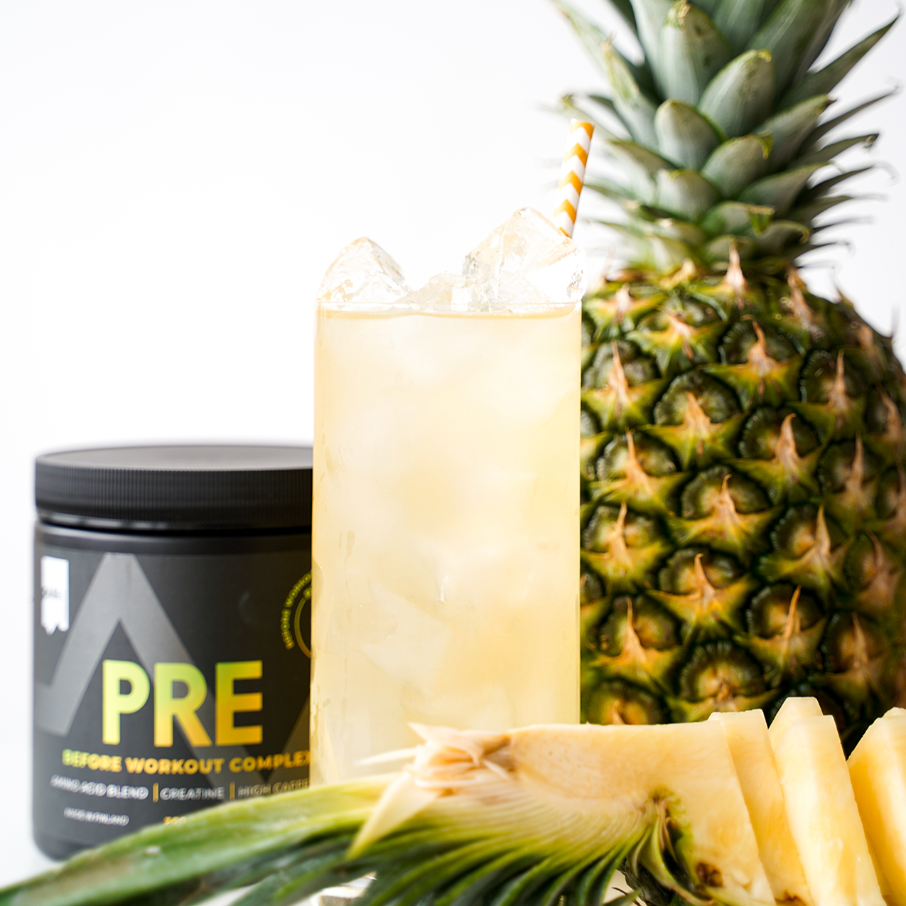 Puls Nutrition – Großhandel Protein-/Superfood-Pulver – PRE-WORKOUT-COMPLEX Ananas 300 g1