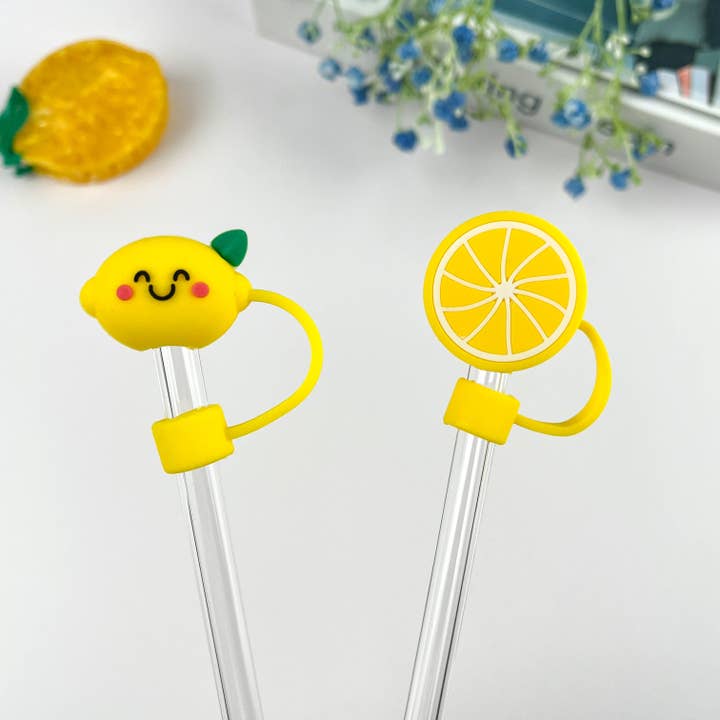 SoapElenGlen - Wholesale Jug - Lemon Straw Topper,Stanley Cup Accessories Fruit Straw Cover