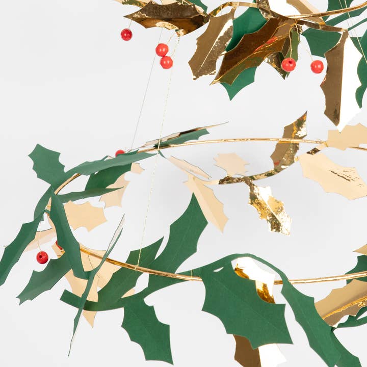 Meri Meri – wholesale Christmas decoration – Holly Chandelier1