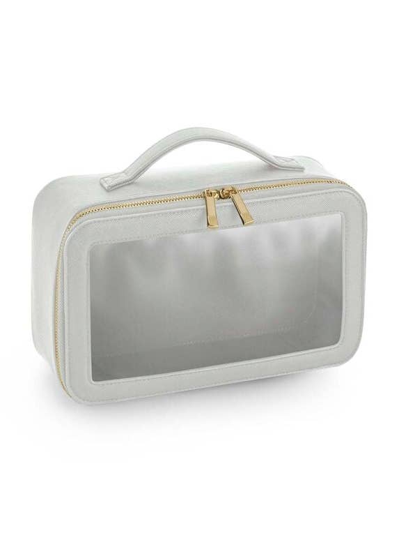 BagBase Boutique Klar Vindue Rejsetaske | 3 Liters Kapacitet | 4 Farver | Én Størrelse for engroshandel hos Logo Free Clothing