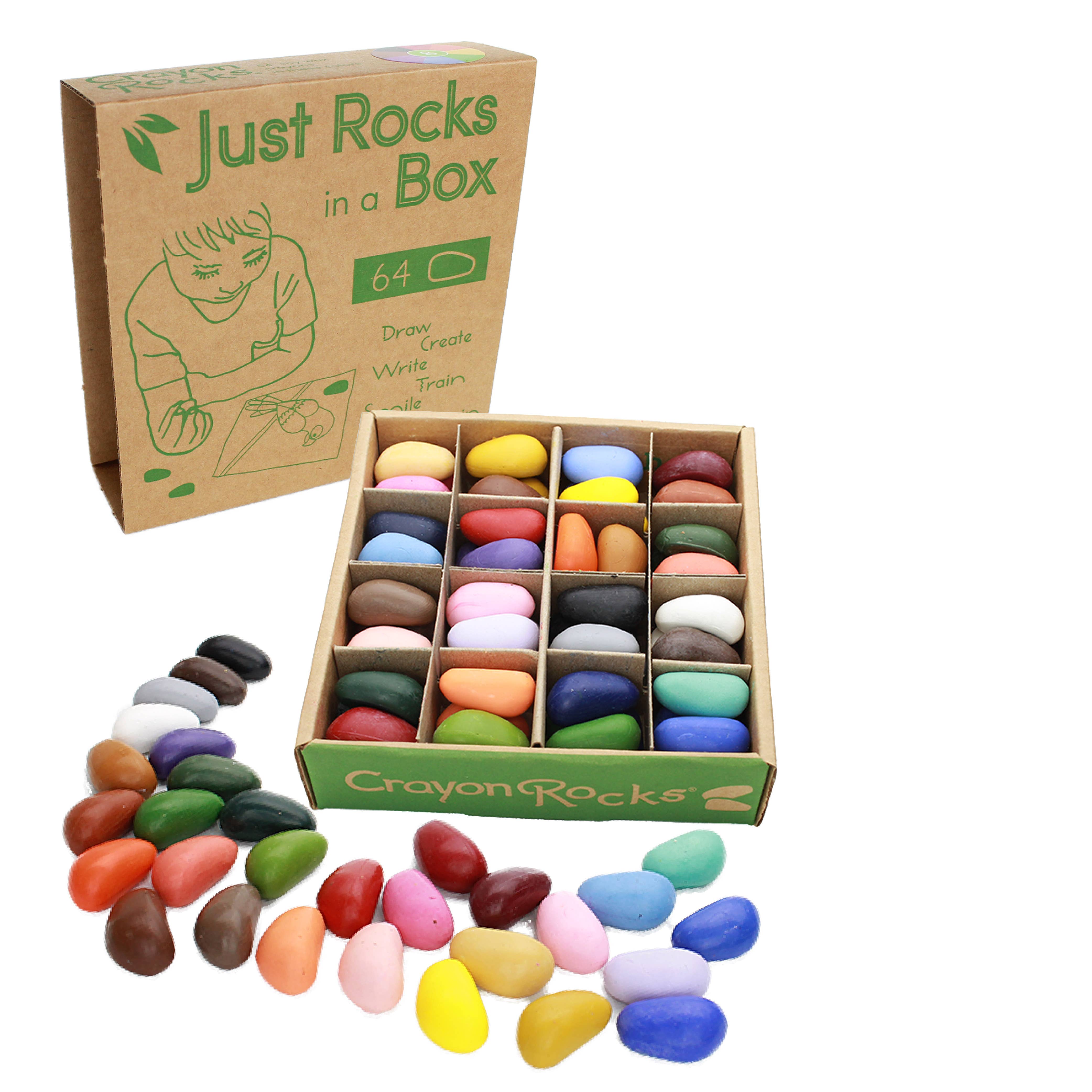 Crayon Rocks - Wholesale Crayons - Kids & Baby - Just Rocks in a Box 32 colors /2 of each color-64 Crayons7