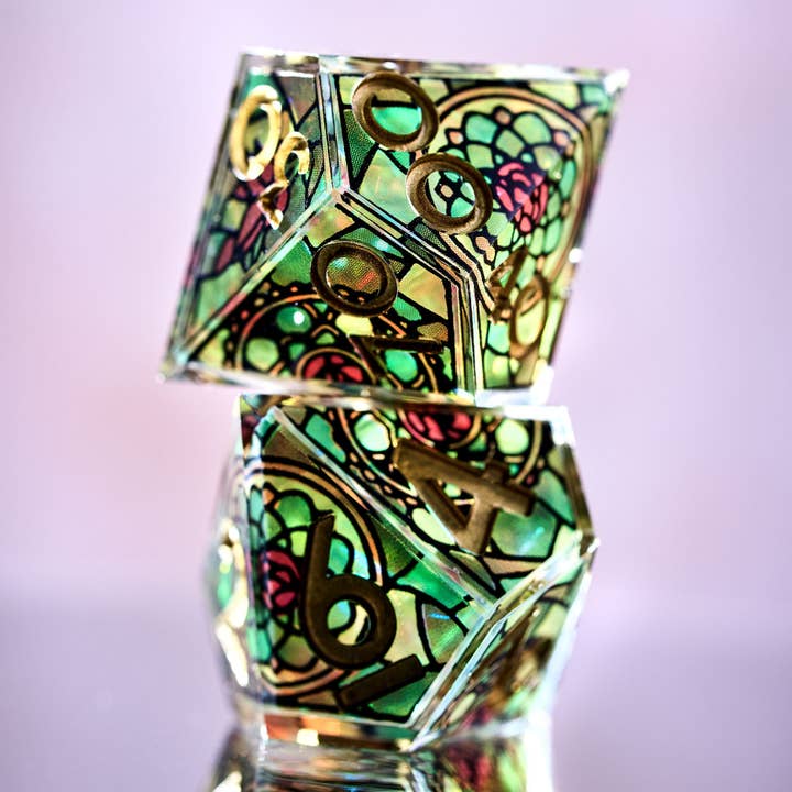 Dispel Dice - Wholesale Dice - Rosewindow 7-Piece Iconic Dice Set3