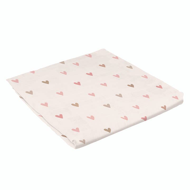 Swaddle Blanket - Hearts for wholesale by Stephan Baby by Creative Brands