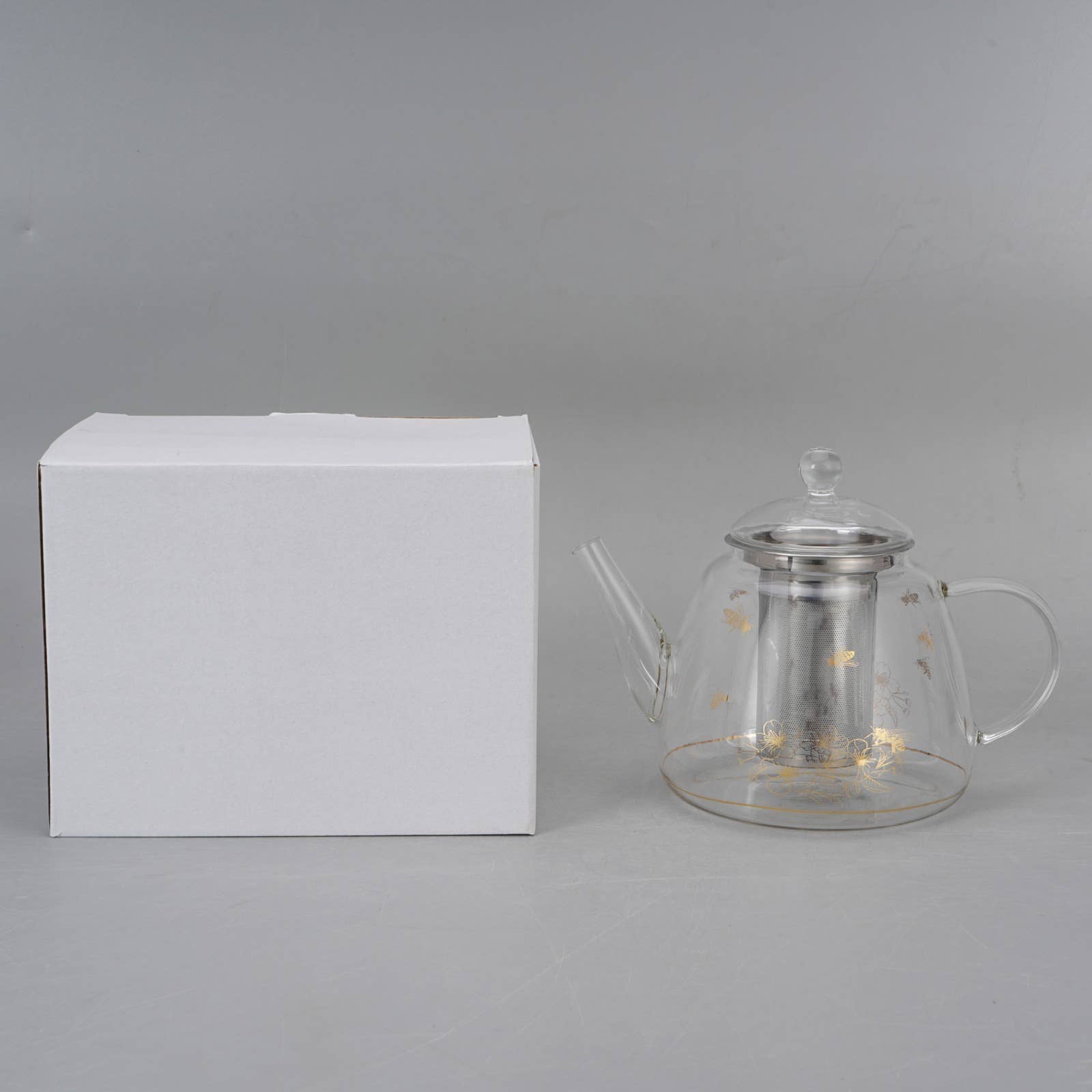 STP - Vente Théière - Théière en verre Golden Bee avec infuseur 44 fl oz (1300 ml)2