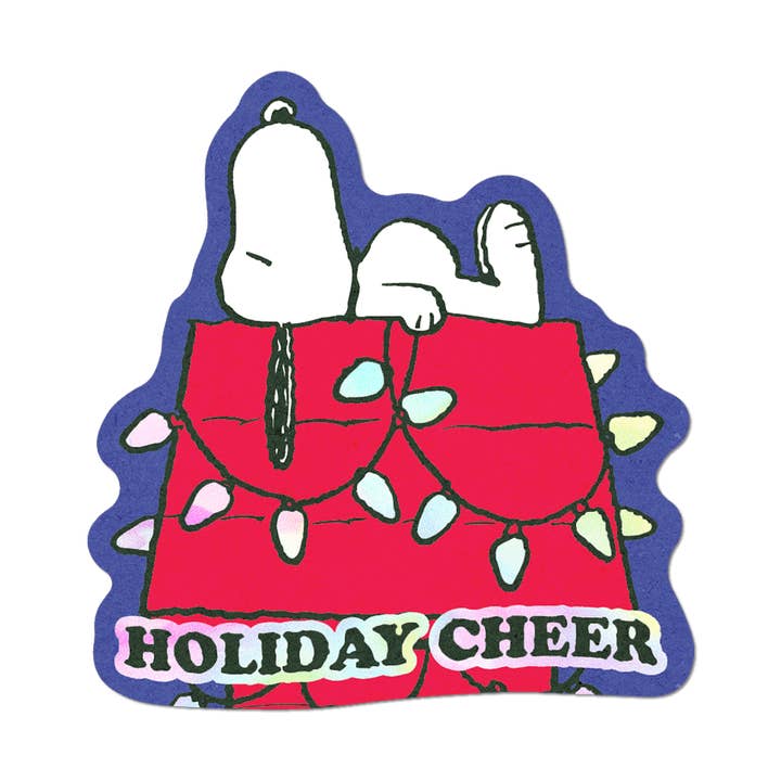 Holiday Cheer by Peanuts - Die-Cut Sticker (Christmas) for wholesale by Apply Stickers