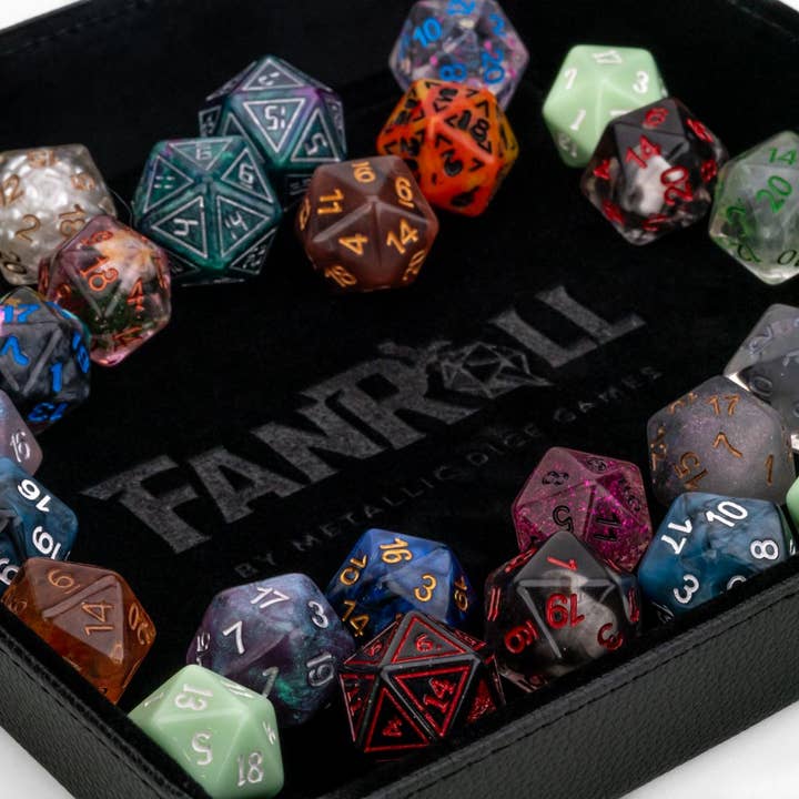 FanRoll by Metallic Dice Games - Wholesale Dice - Half Pound of Assorted d20's