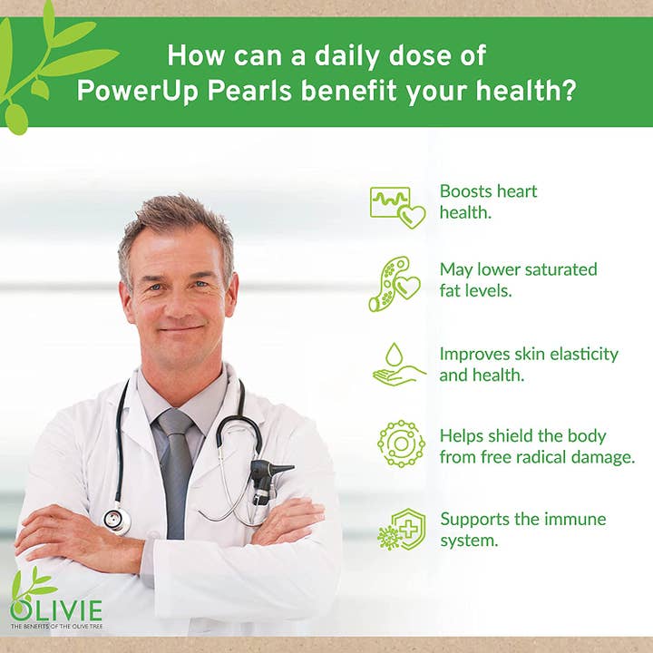 ATLAS OLIVE OILS - Wholesale Oral Supplement/Vitamin - OLIVIE POWERUP Pearls | Antioxidant Immune System Booster1