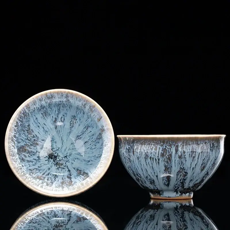 Otterware – wholesale Coffee/tea cup – Handmade Artisanal Tenmoku Glaze Tasting Cup (Single)24