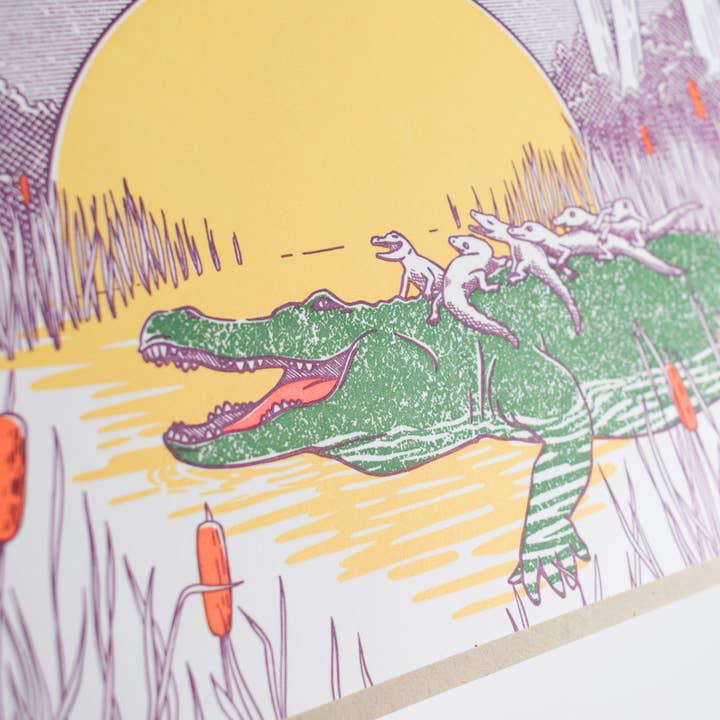 Porchlight Press Letterpress - Wholesale Father's Day Card - Card: Father's Day Croc Dad Greeting Card