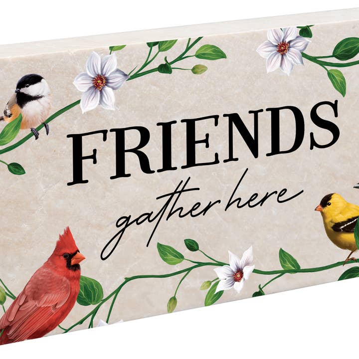 "Friends" Marble Paver for wholesale by Gift & Garden by Carson