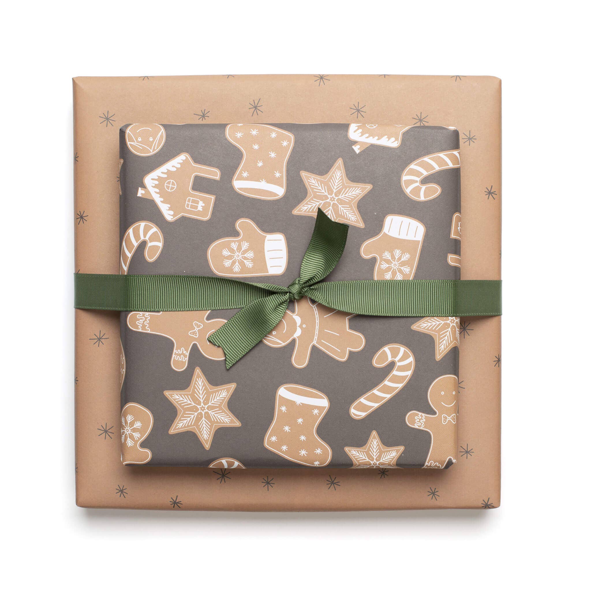 My Pretty Circus - Wholesale Flat Wrap - Christmas wrapping paper gingerbread brown - double-sided8