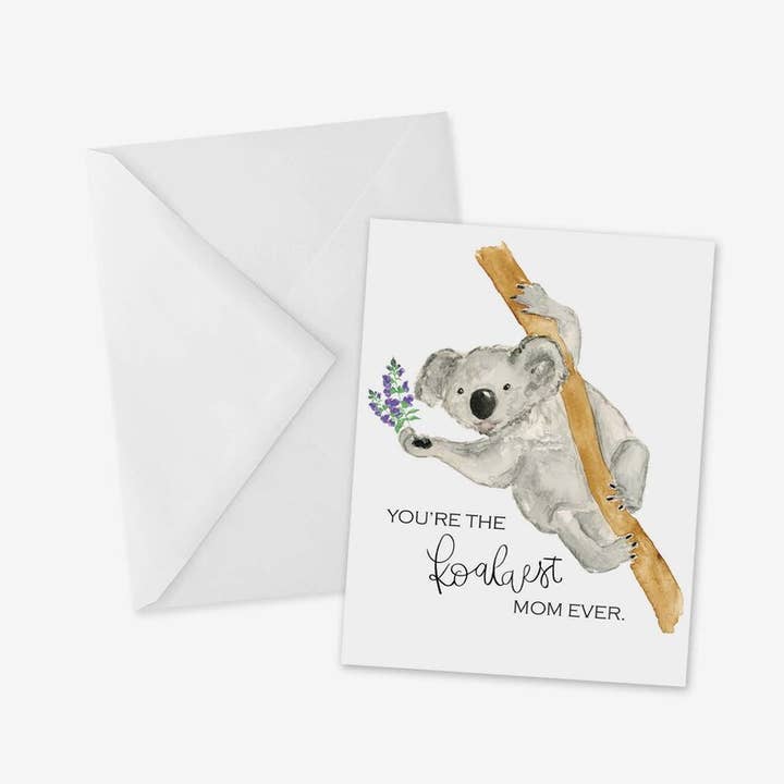 Cool Koala Mom Mothers Day Card for wholesale by mad paperie