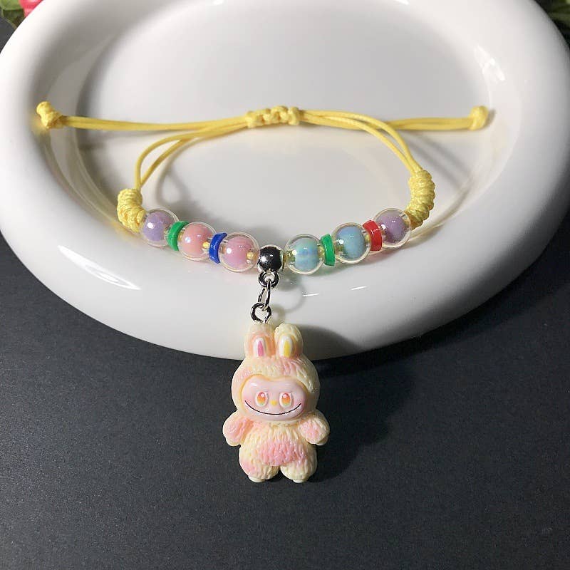 Little Trendy - Wholesale Woven/Braided Bracelet - Creative hand-woven cute monster bracelet for girls 1