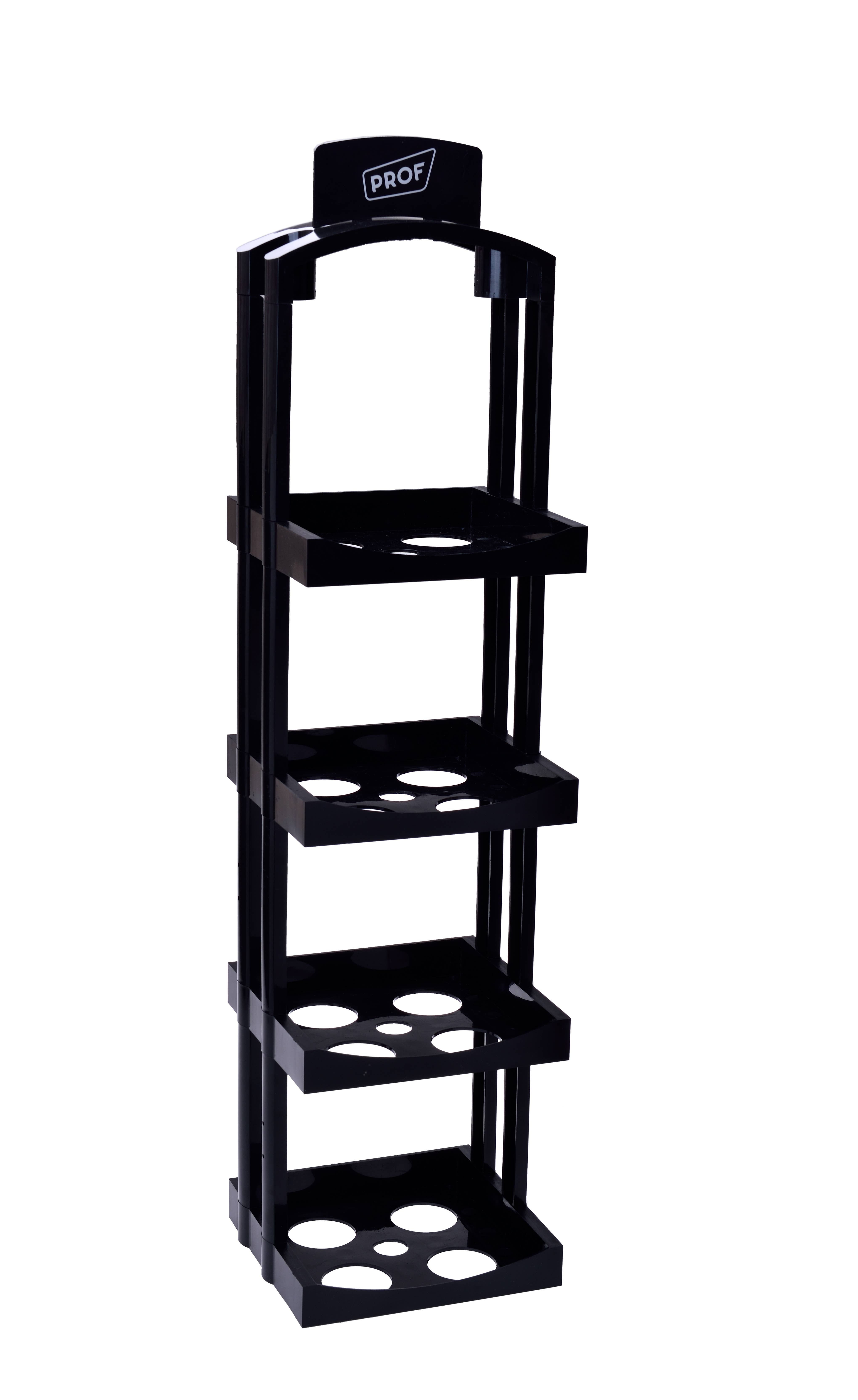 PROF - Wholesale Retailer Display - Home & Living - PROF 4 FLOORS DISPLAY BLK/SILVER1