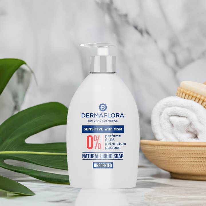 Dermaflora MSM Sensitive Liquid Soap – 400ml for wholesale by Dermaflora