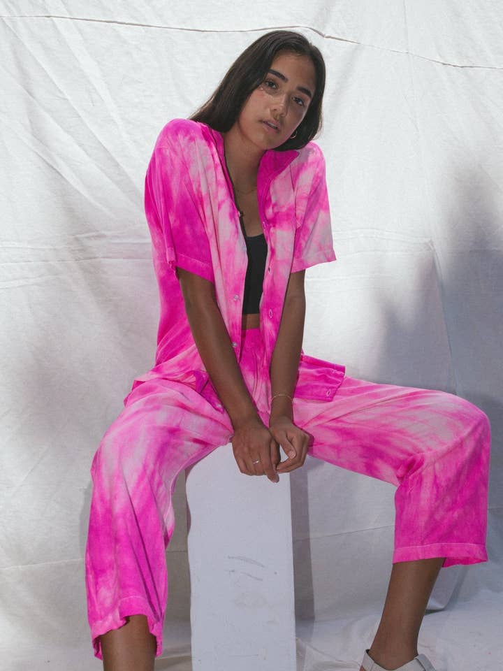 Riverside Tool & Dye - Wholesale Buttoned-down shirt – Women's - Louie Shirt in Raw Silk