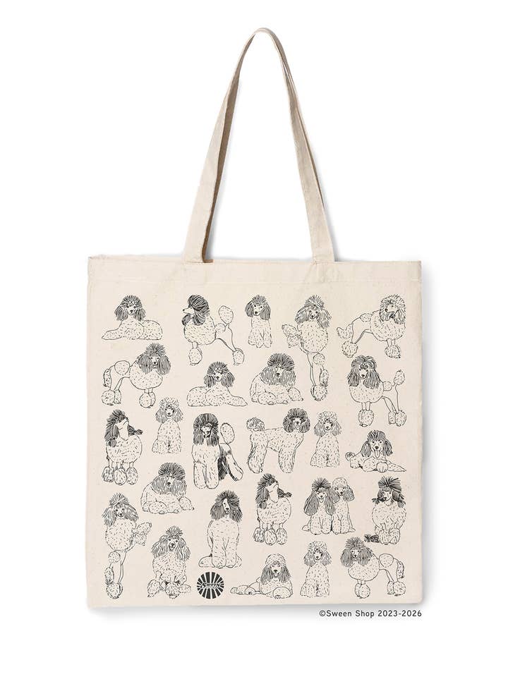 Poodle Canvas Tote Bag for Dog Lover Pet Gift for wholesale by Sween Shop