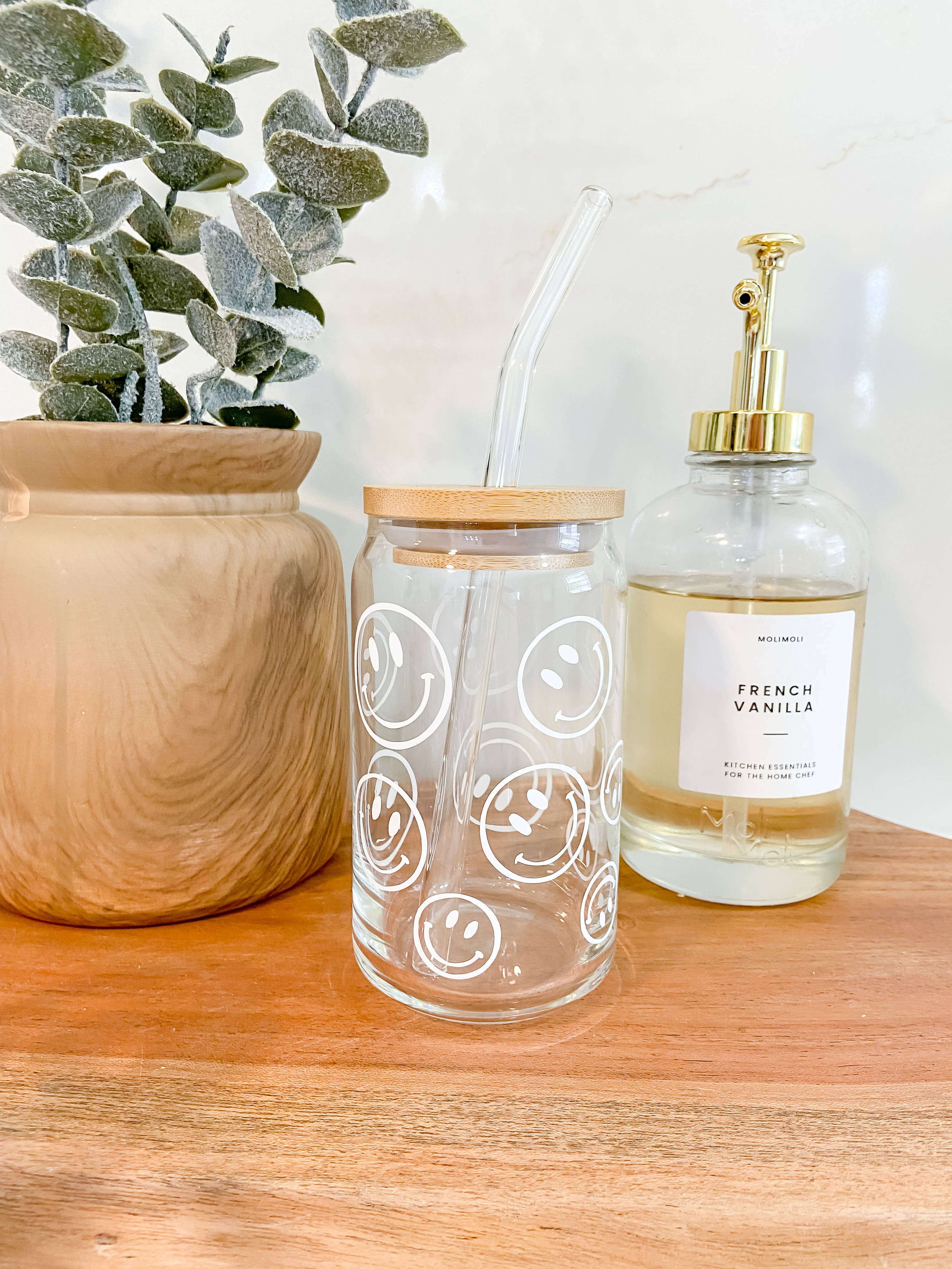 LovealwaysDesignsUS - Vente Verre/tasse - Verre à café glacé ; visage souriant