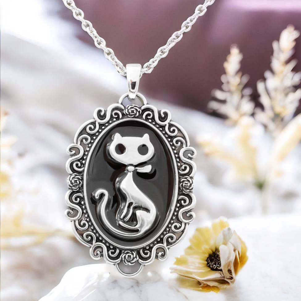 Controse - Vente Colliers à pendentif - Collier camée Controse Cat Silhouette5