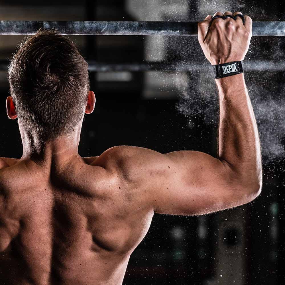 Reeva Europe - Wholesale Fitnessapparatuur - Kangaroo grips met korte polsband10