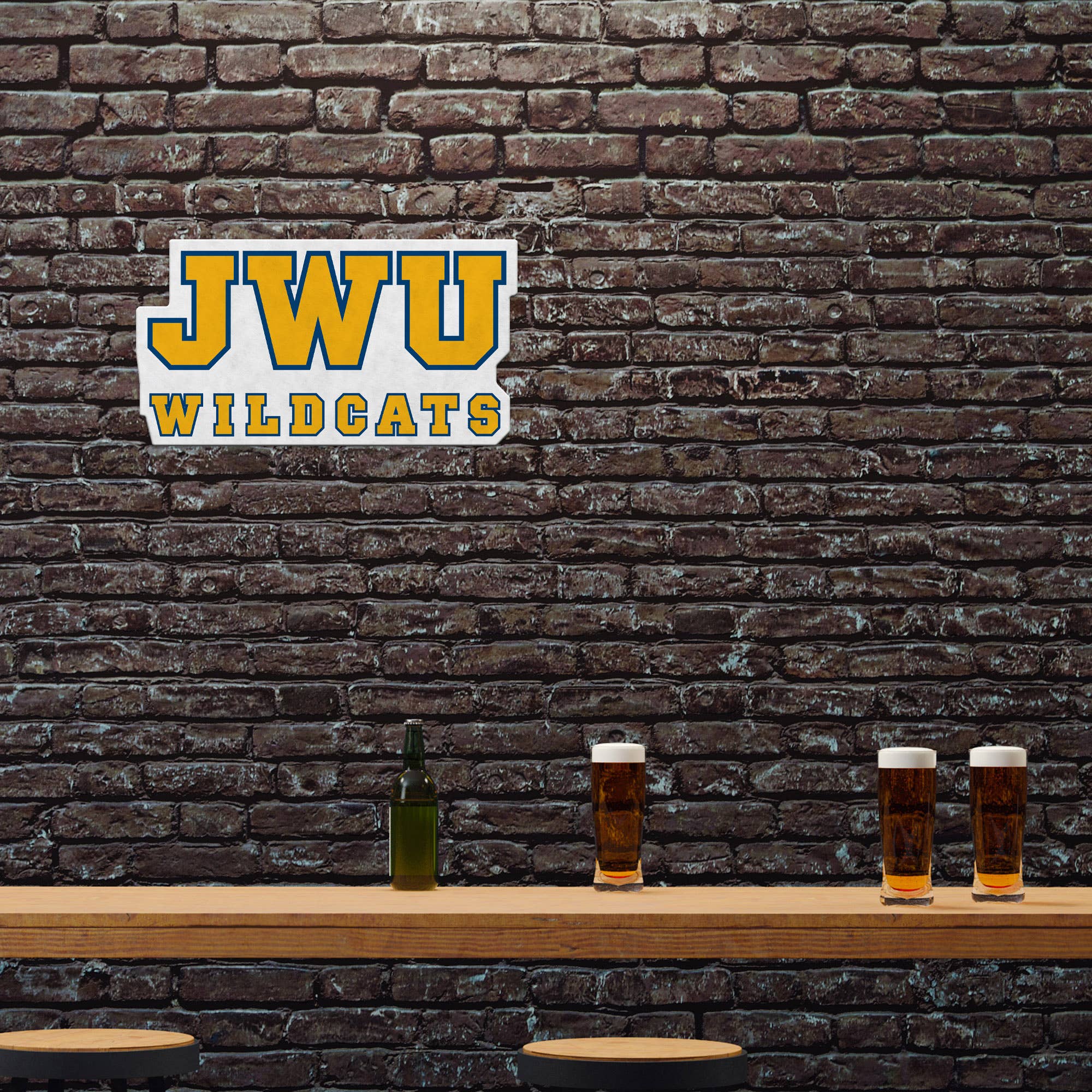 Rico Industries - Wholesale Sign - NCAA  Johnson & Wales Wildcats  Shape Cut Pennant1