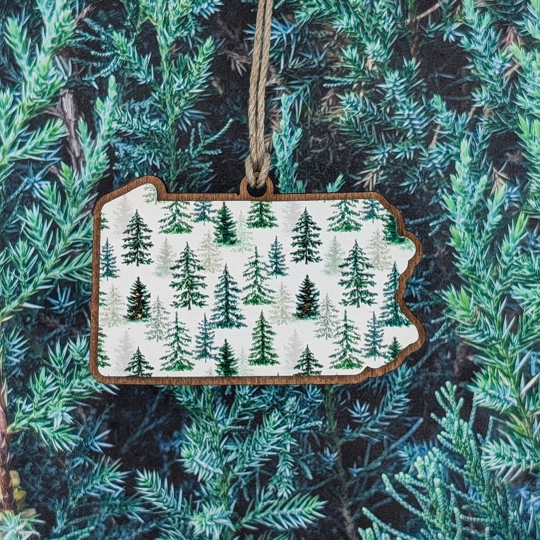 The Little Ornament Shop - Wholesale Ornament - Pennsylvania Mountain Sunrise Ornament10