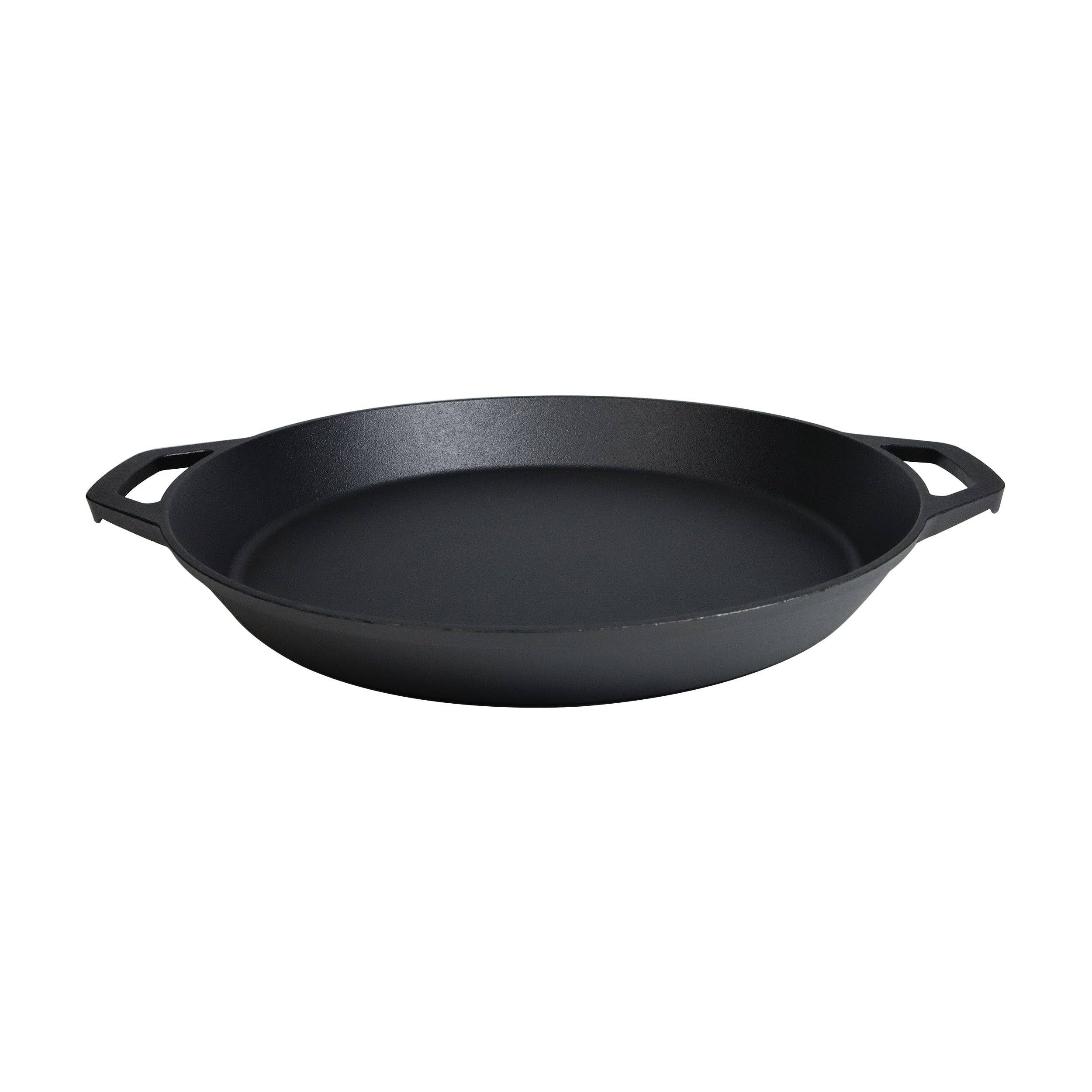 Crucible Cookware - Wholesale Cast Iron Skillet - 15.75-Inch (40 cm) Cast Iron Skillet Set with Dual Loop Hand3