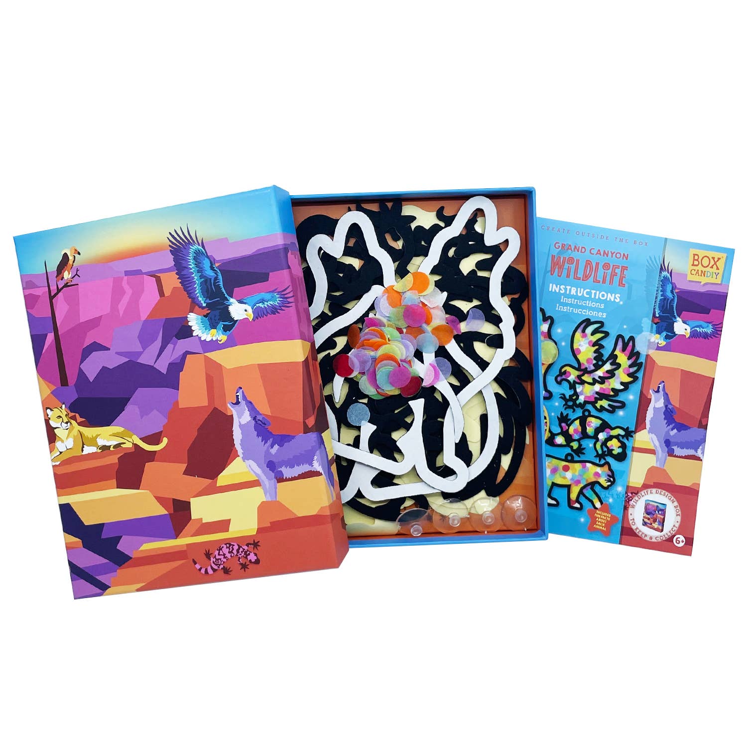 BOX CANDIY® - Wholesale DIY Craft Kit - Kids - Grand Canyon Wildlife Light Catchers3