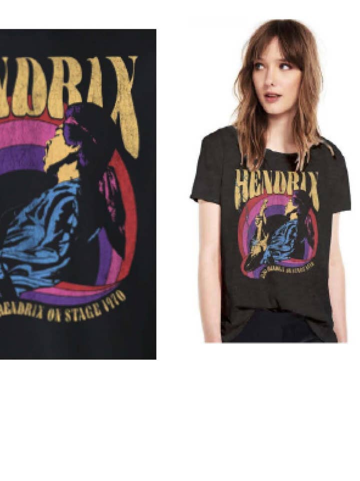 T-SHIRT UNISEXE JIMI HENDRIX SOLO GUITAR pour la vente par Prince Peter Collection