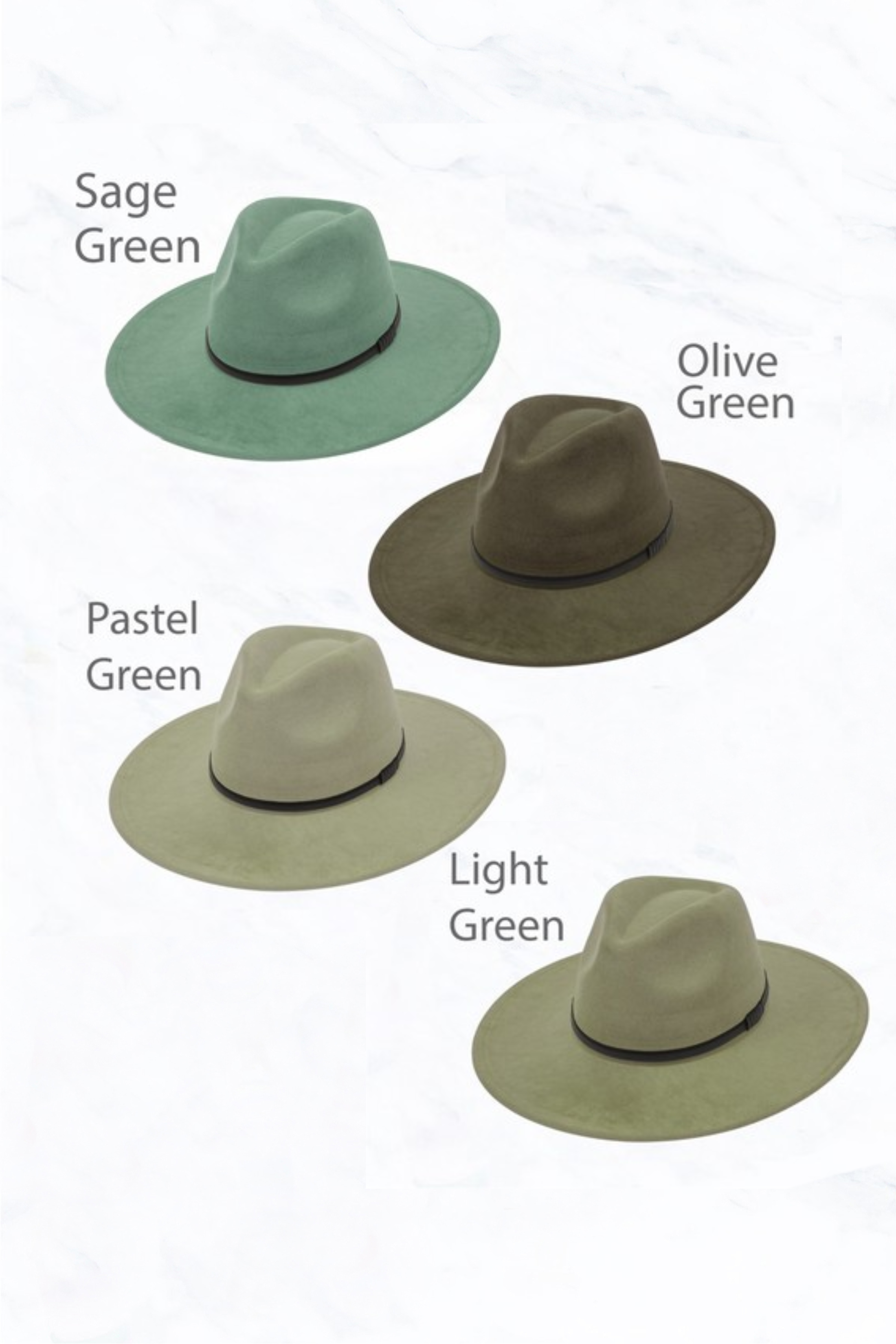 Suzie Q USA - Wholesale Fedora - Women's - Suede Large Eaves Peach Top Fedora, Leather Belt13