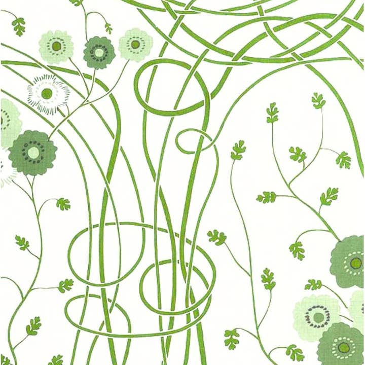 Green Floral Art Nevoux/Deco Paper Guest Napkins for wholesale by Stxy’s