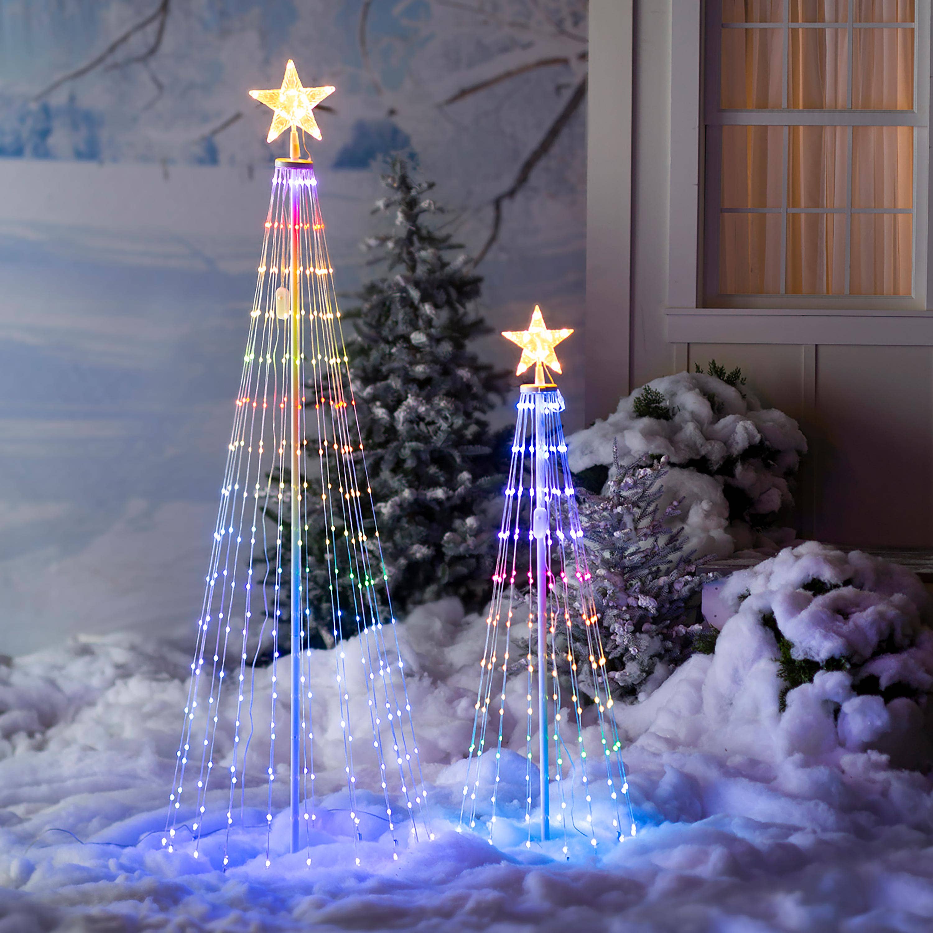 Evergreen Enterprises - Wholesale Christmas Decoration - Indoor/Outdoor Cone tree with RGB Lights 75"1
