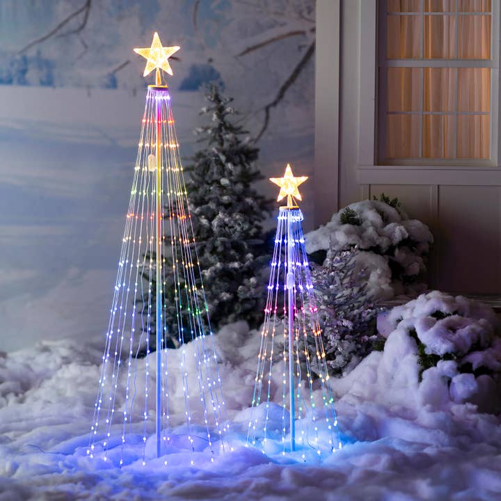 Evergreen Enterprises - Wholesale Christmas Decoration - Indoor/Outdoor Cone tree with RGB Lights 75"1