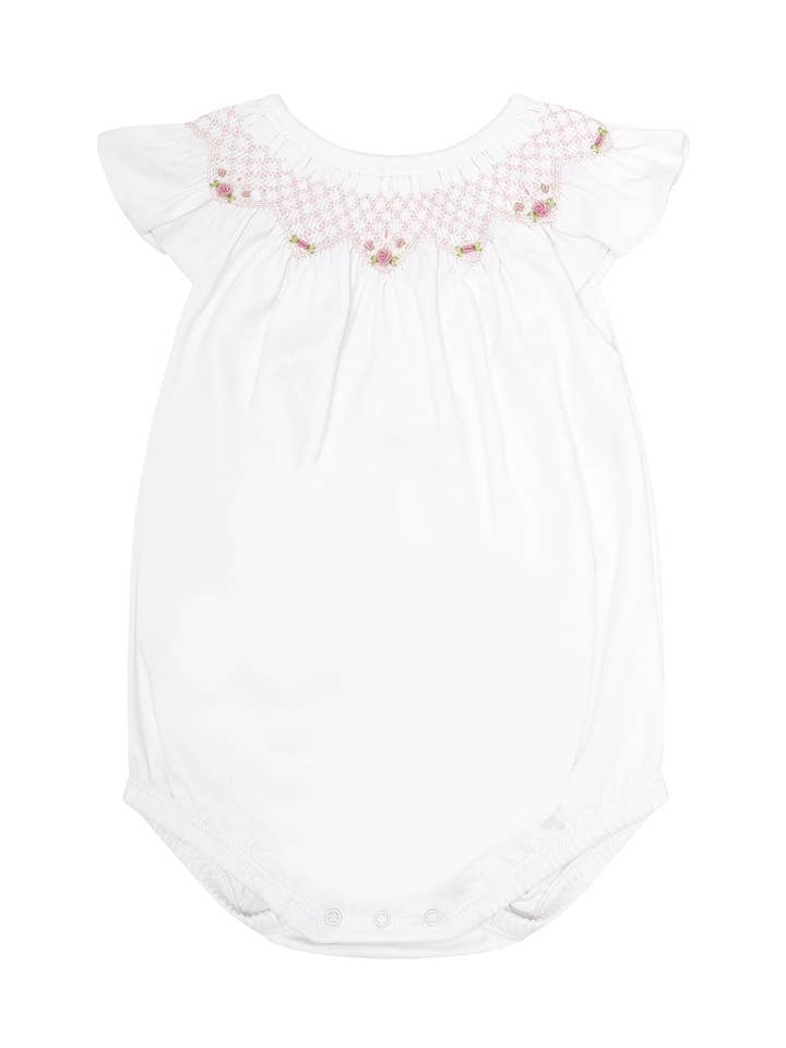 Rose Smocked Bubble for wholesale by Nellapima