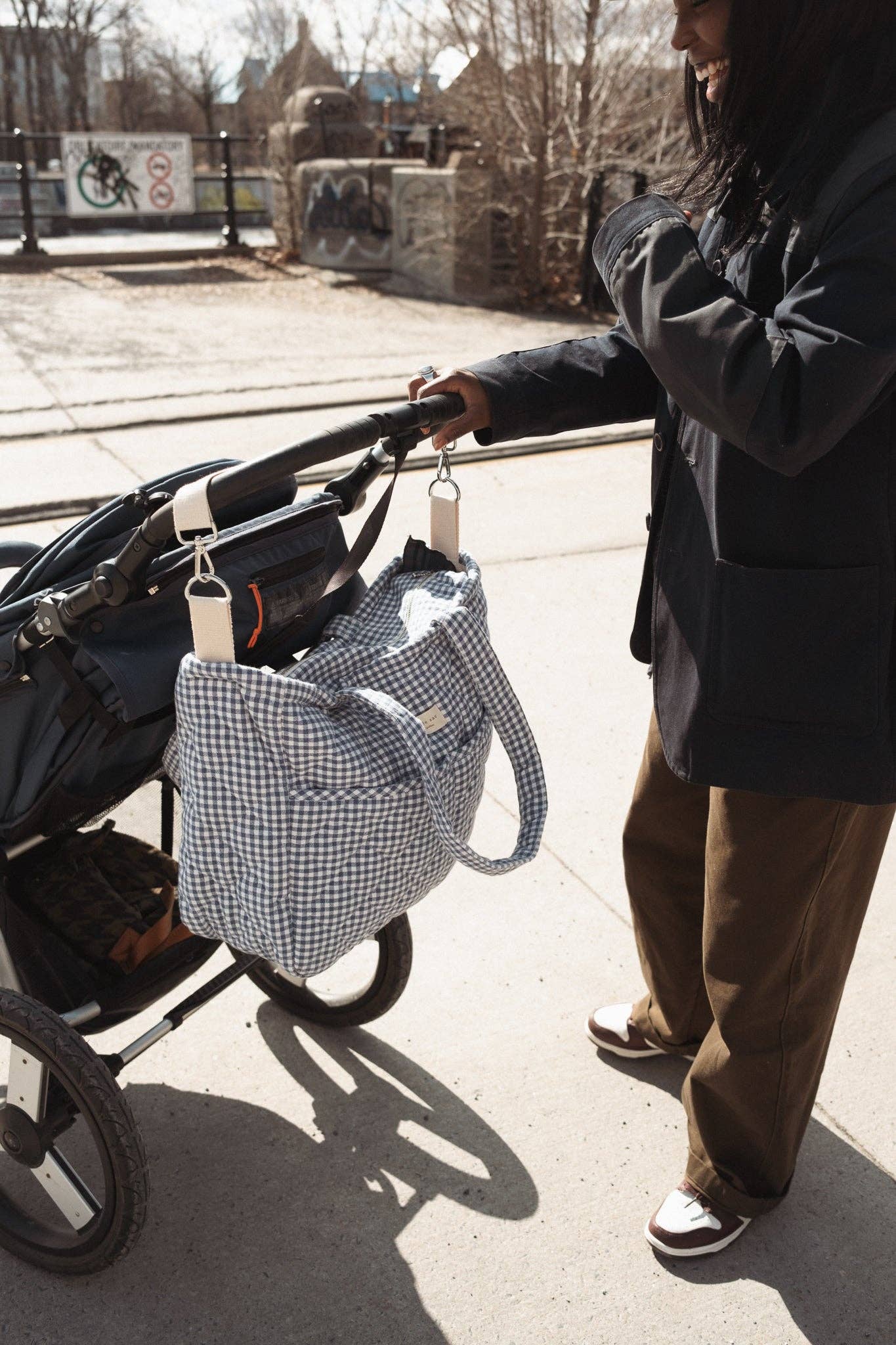 Dans le sac - Wholesale Diaper Bag - Baby - Organic cotton diaper bag - Gingham collection7