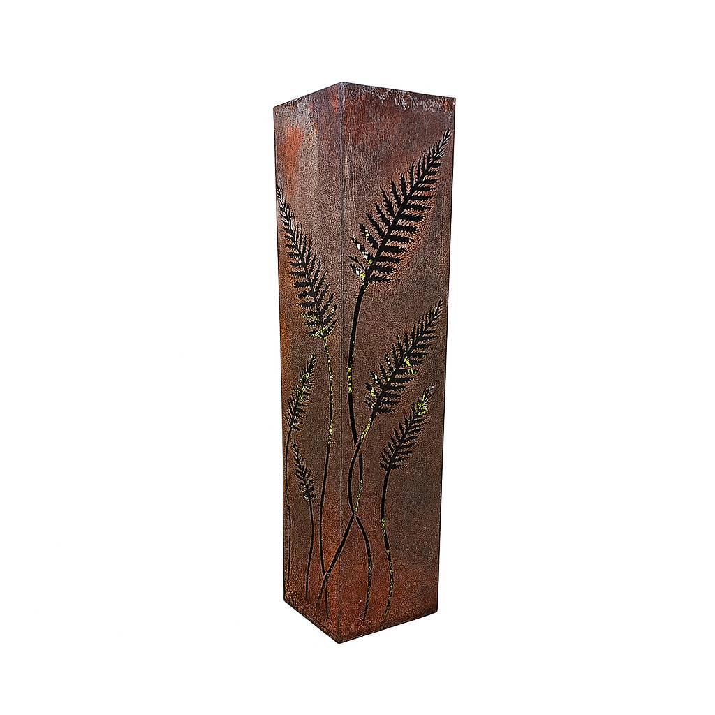 Maker Table LLC - Wholesale Outdoor Ornament/Decor - Rustic Fern Silhouette Garden Column