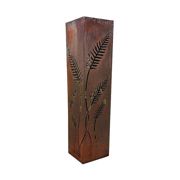 Rustic Fern Silhouette Garden Column for wholesale by Maker Table LLC