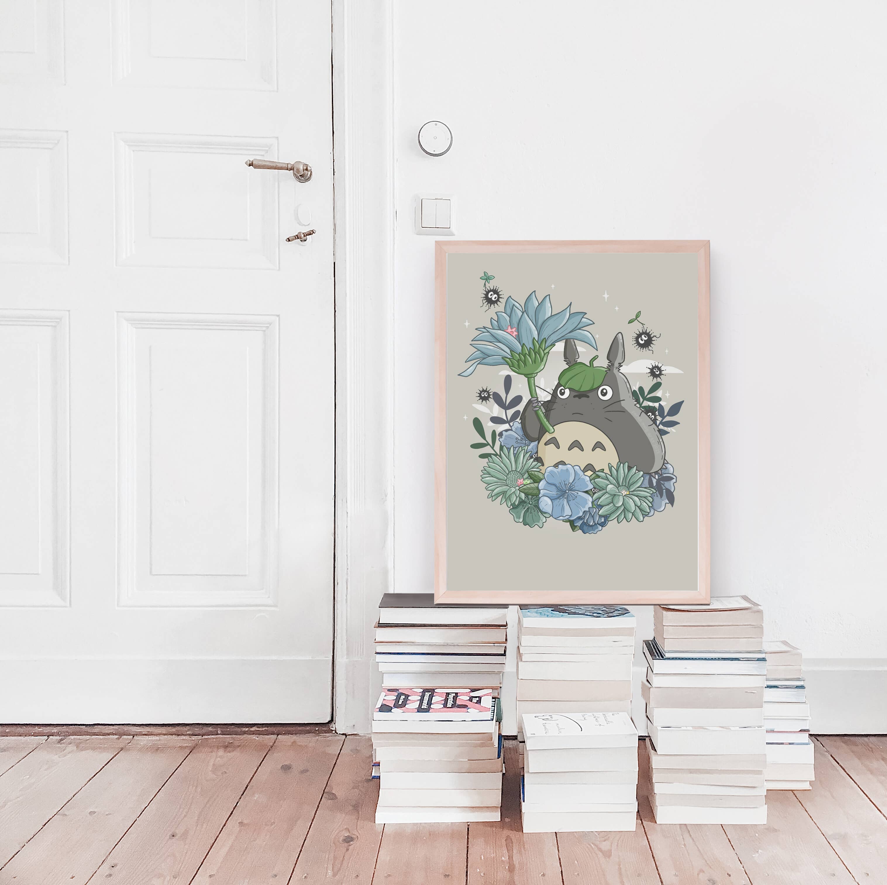 Sarah May Arts - Wholesale Art Print - Forest Spirit Print | Fine Line Anime Floral Art3