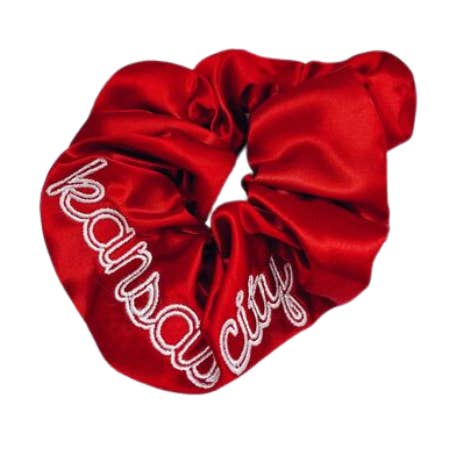 EB and Co. - Vendita all'ingrosso Scrunchie - Donna - Scrunchie rossa ricamata Kansas City0